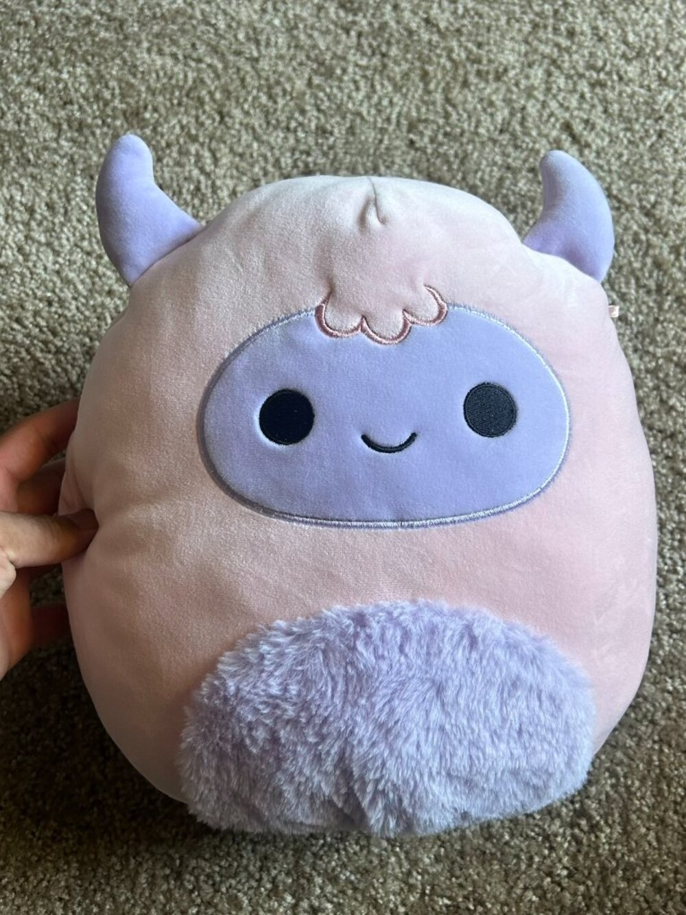 Squishmallows Ronalda the Yeti Plush Pink Purple